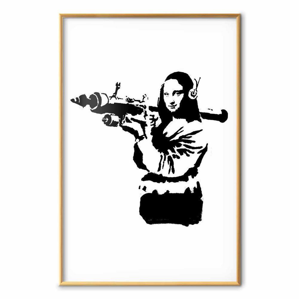 Plakat - Banksy Mona Lisa with Rocket Launcher