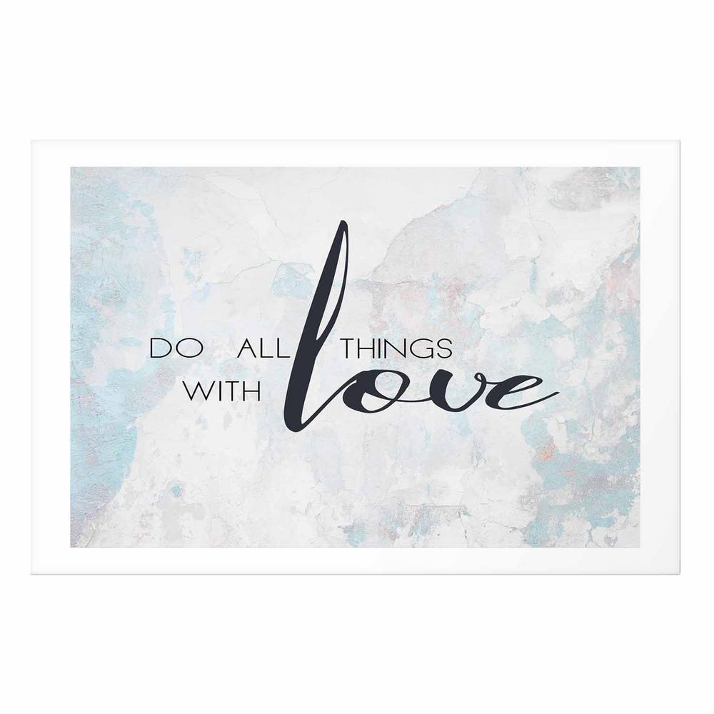 Plakat - Do all things with love
