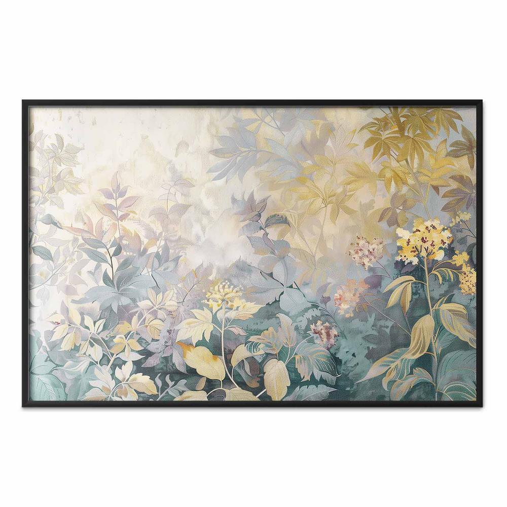 Plakat - Gobelinowy wzór w kolorowe kwiaty