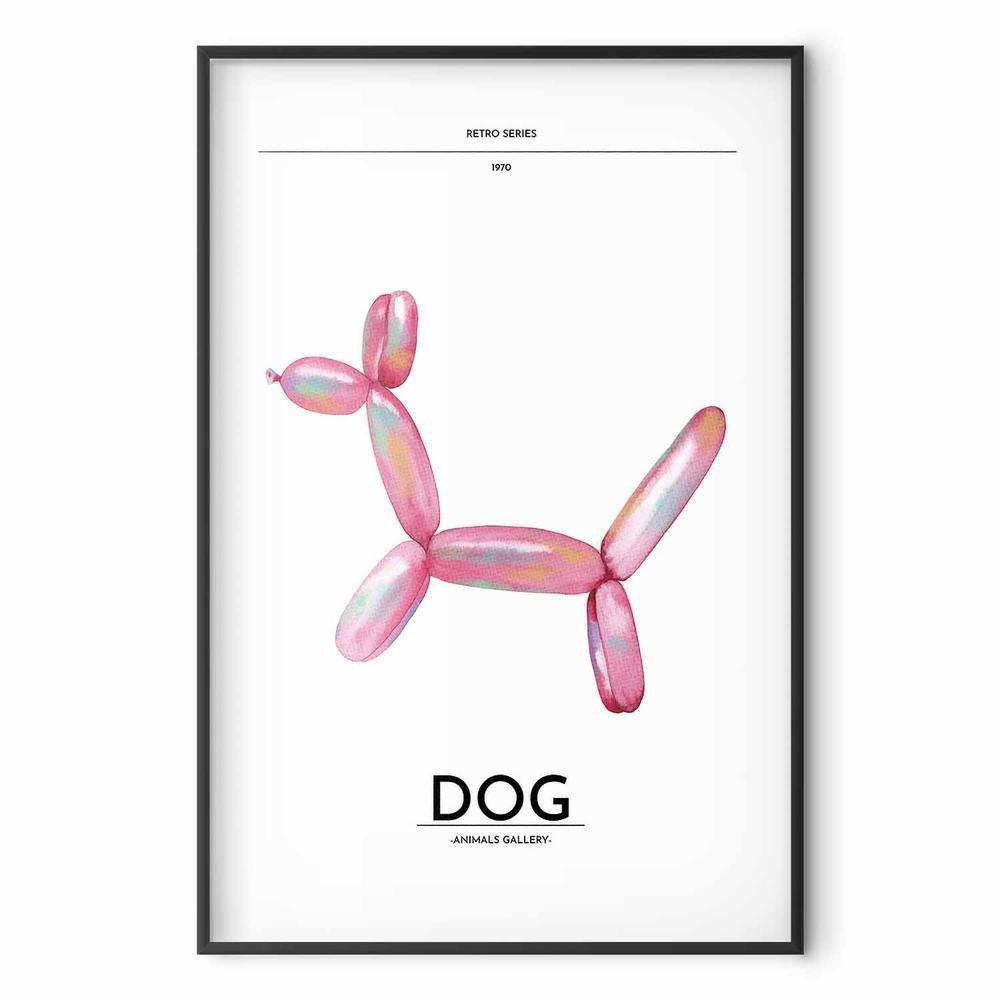 Plakat - Holo-Dog - Kolorowy pies w stylu retro