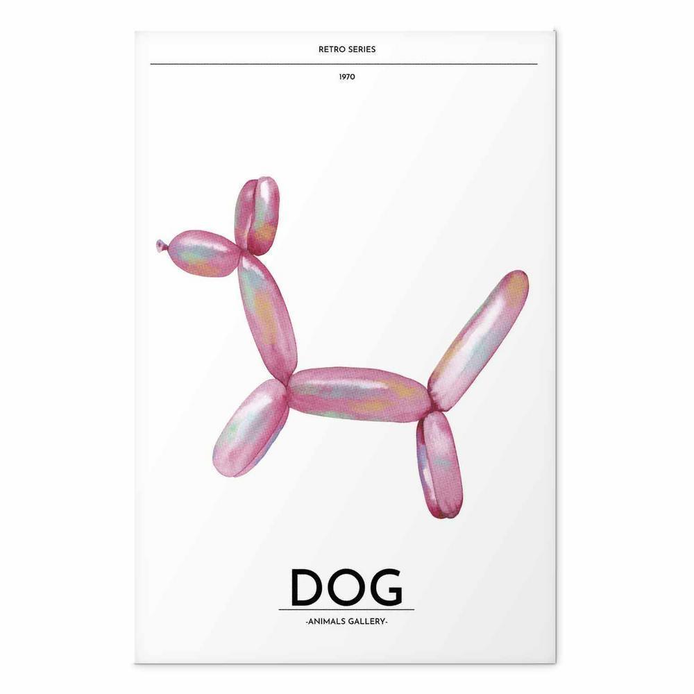 Plakat - Holo-Dog - Kolorowy pies w stylu retro