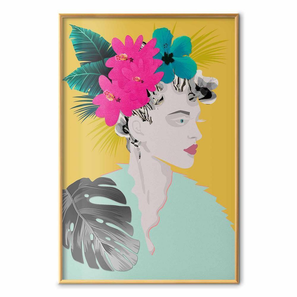 Plakat - Kwiaty we włosach