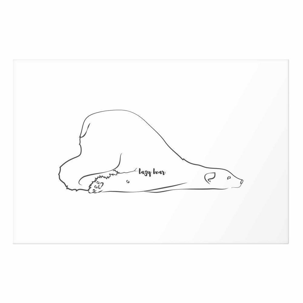 Plakat - Leniwy niedźwiedź