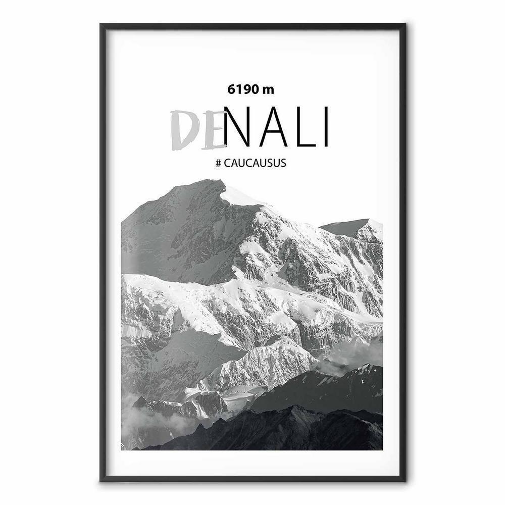 Plakat - Majestatyczny szczyt górski Denali korona gór pejzaż górski