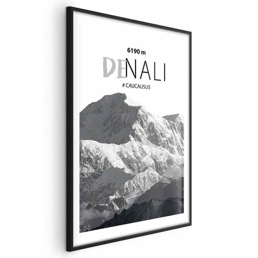 Plakat - Majestatyczny szczyt górski Denali korona gór pejzaż górski