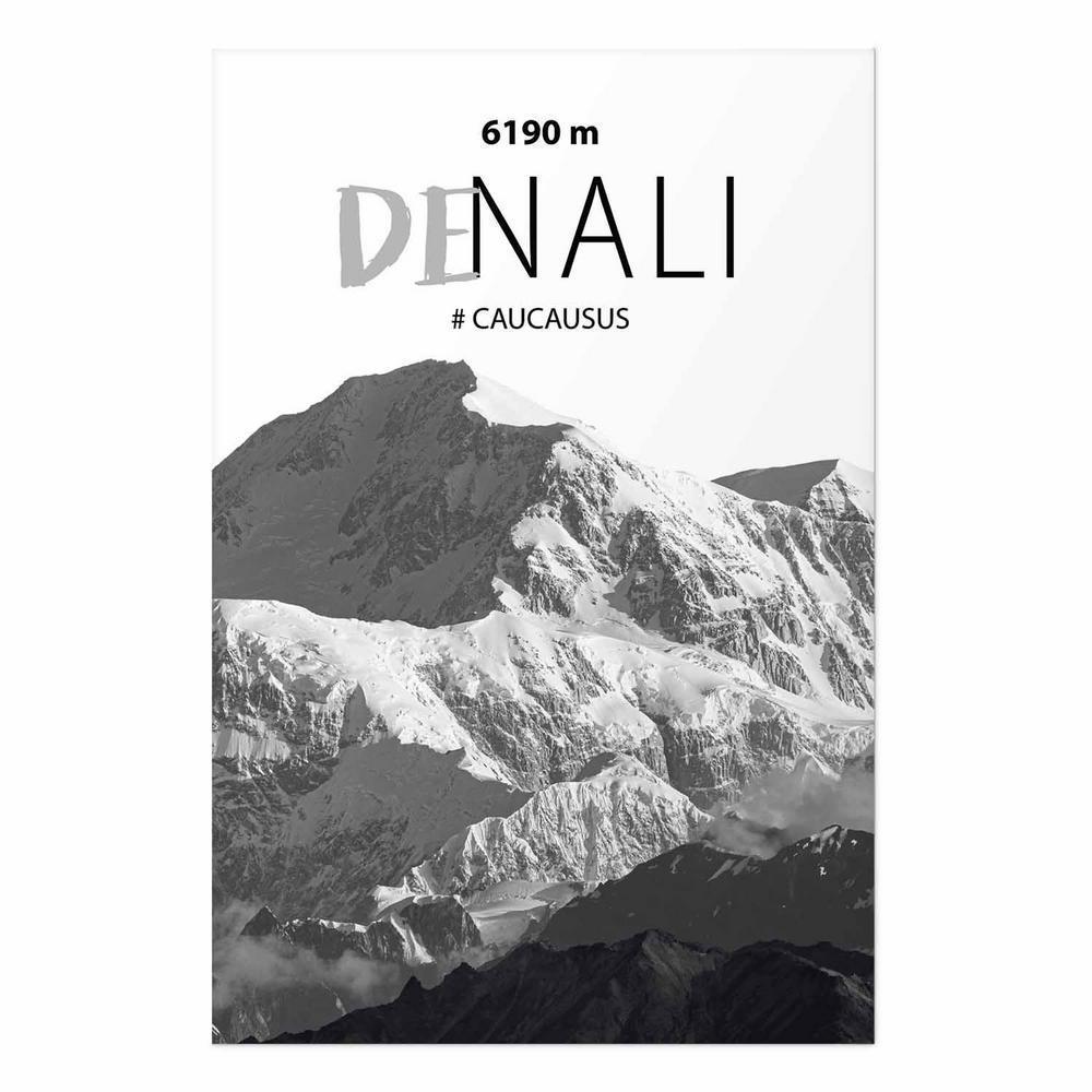 Plakat - Majestatyczny szczyt górski Denali korona gór pejzaż górski