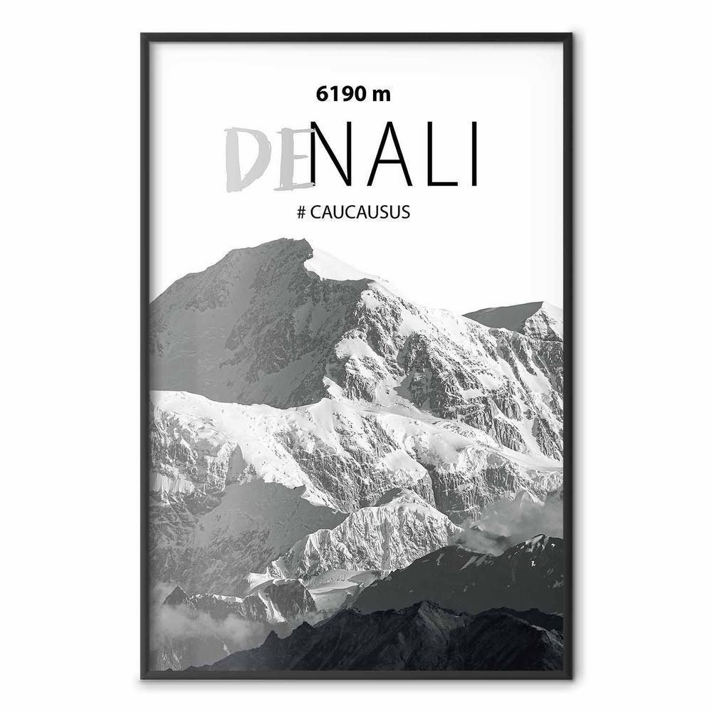 Plakat - Majestatyczny szczyt górski Denali korona gór pejzaż górski