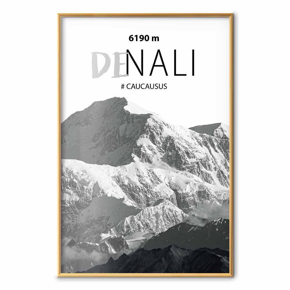 Plakat - Majestatyczny szczyt górski Denali korona gór pejzaż górski