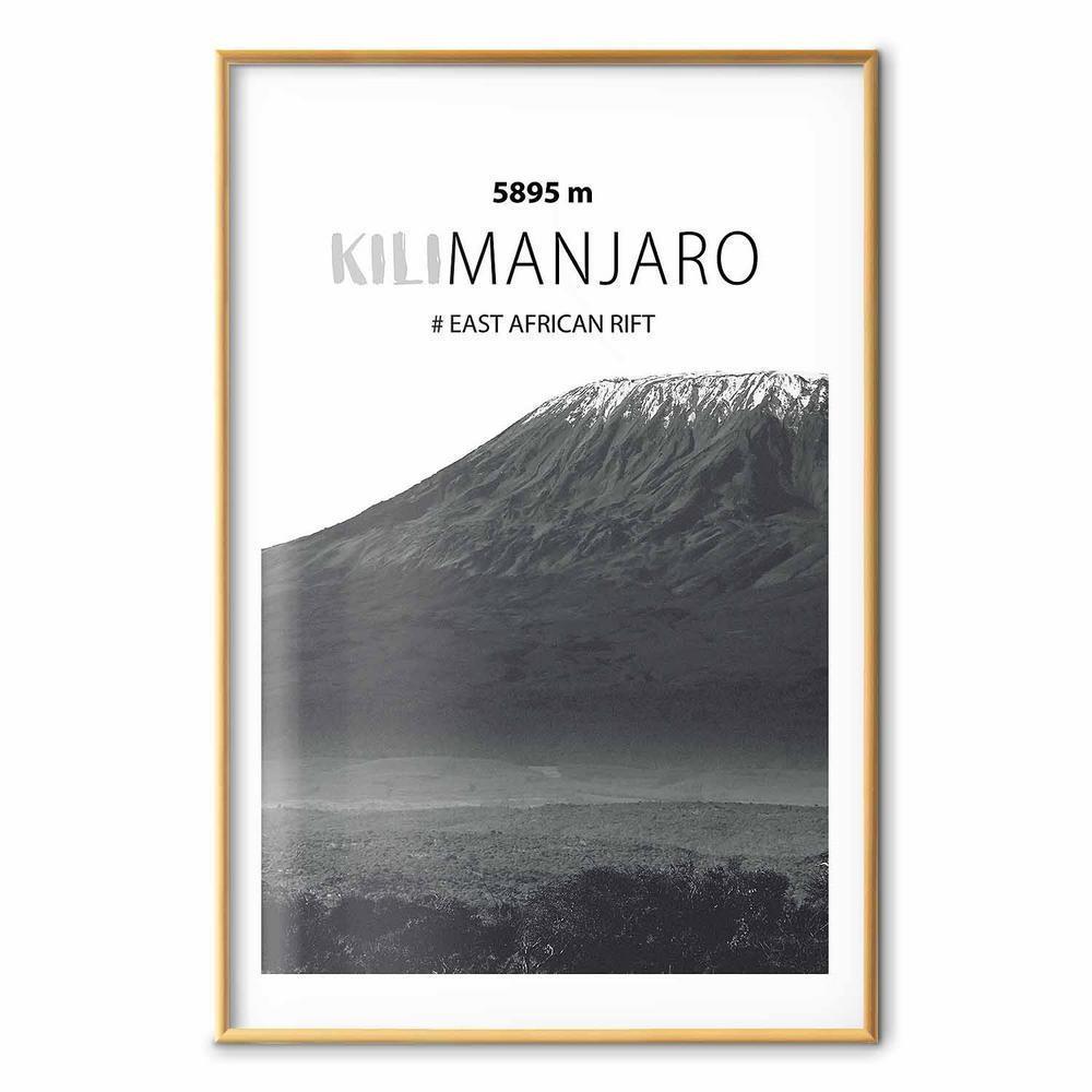 Plakat - Majestatyczny szczyt górski Kilimanjaro korona gór pejzaż górski