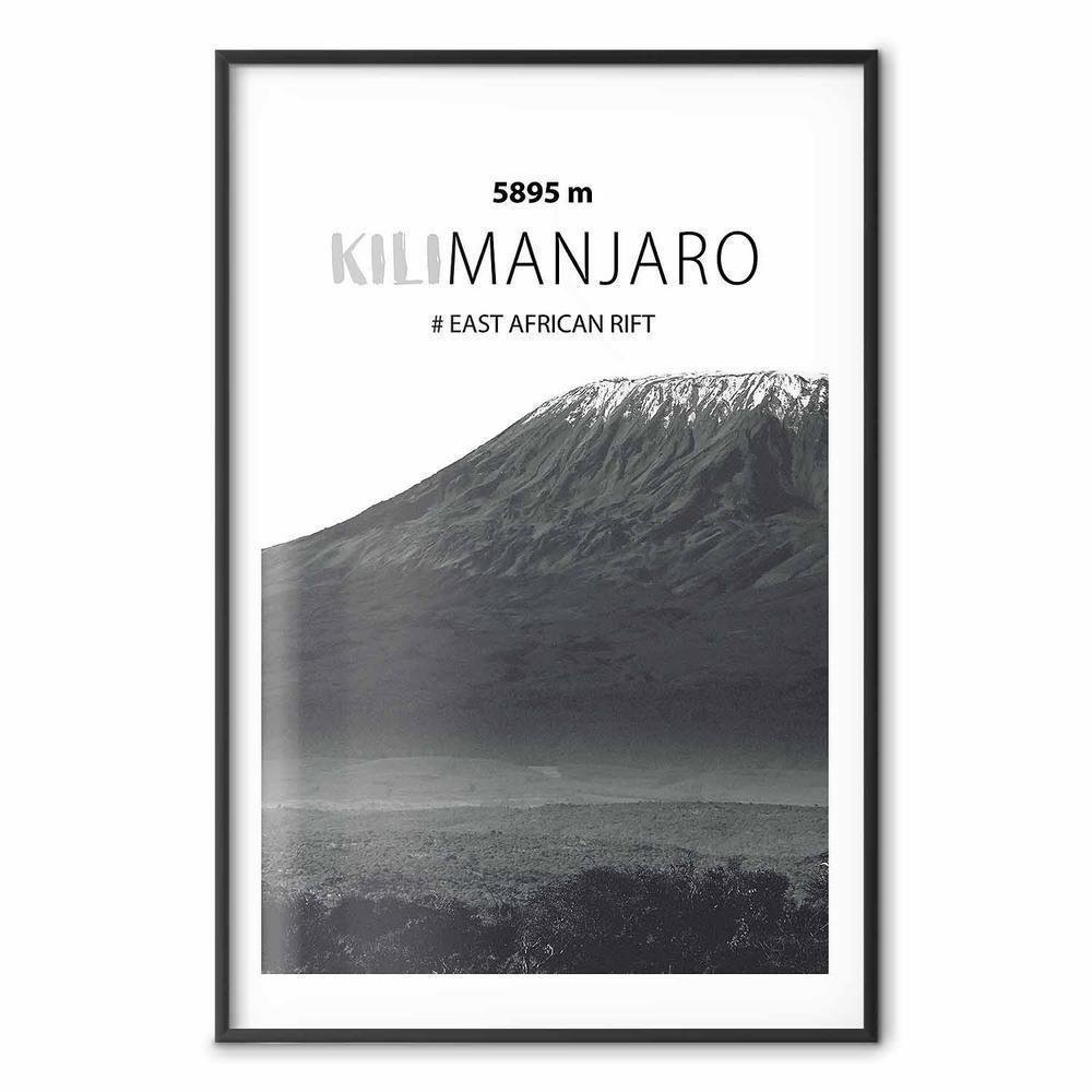Plakat - Majestatyczny szczyt górski Kilimanjaro korona gór pejzaż górski