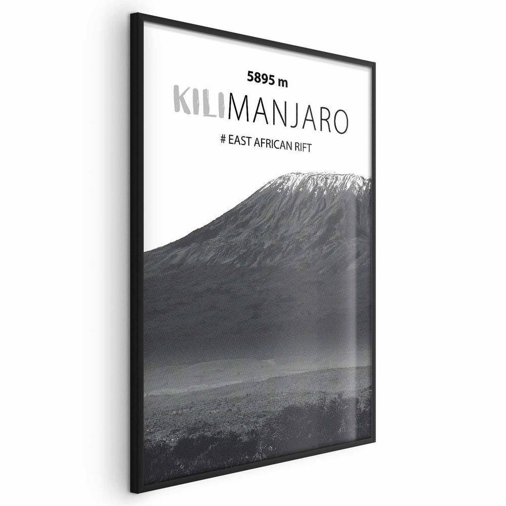 Plakat - Majestatyczny szczyt górski Kilimanjaro korona gór pejzaż górski