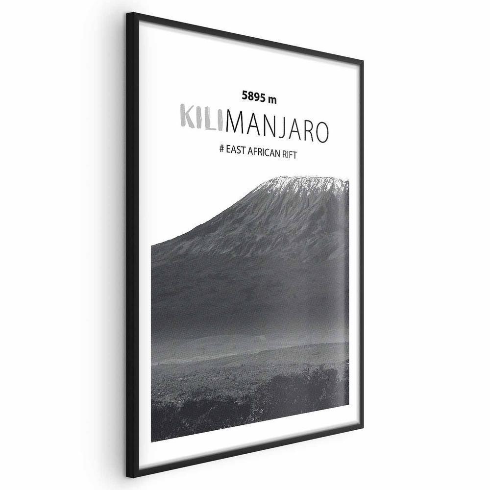 Plakat - Majestatyczny szczyt górski Kilimanjaro korona gór pejzaż górski