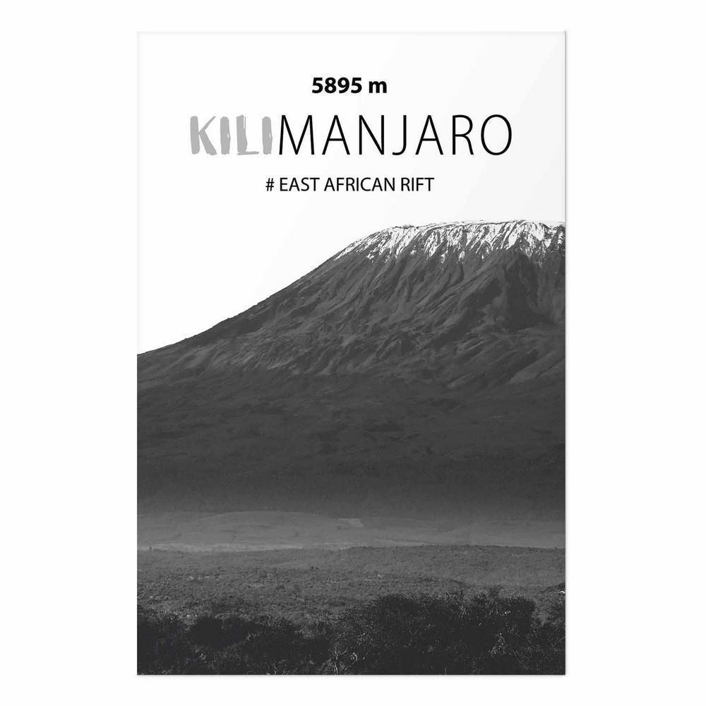 Plakat - Majestatyczny szczyt górski Kilimanjaro korona gór pejzaż górski