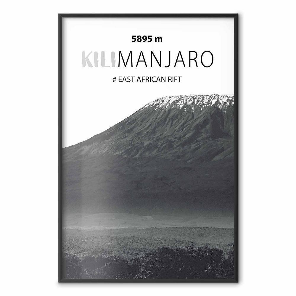 Plakat - Majestatyczny szczyt górski Kilimanjaro korona gór pejzaż górski