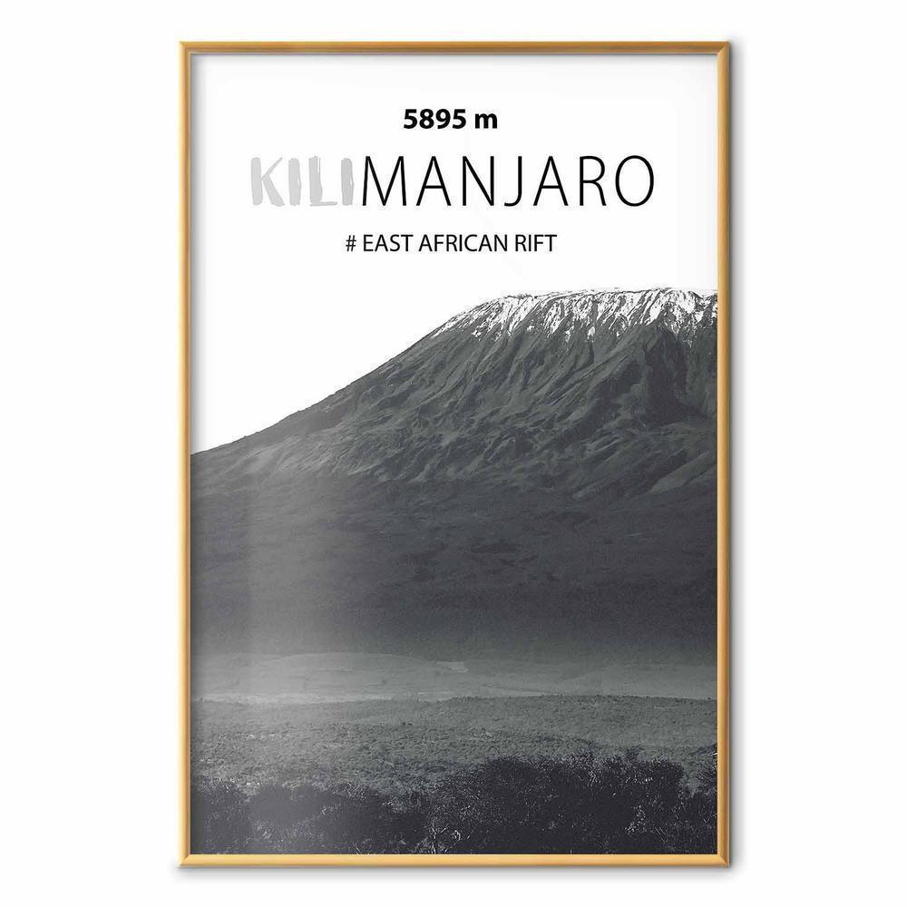 Plakat - Majestatyczny szczyt górski Kilimanjaro korona gór pejzaż górski