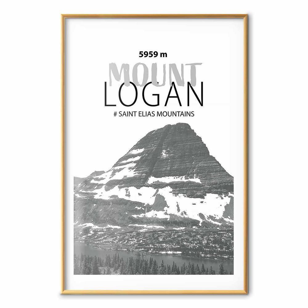 Plakat - Majestatyczny szczyt górski Mount Logan korona gór pejzaż górski