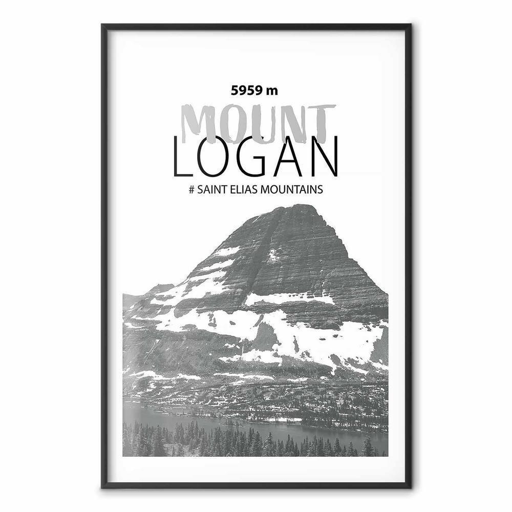 Plakat - Majestatyczny szczyt górski Mount Logan korona gór pejzaż górski