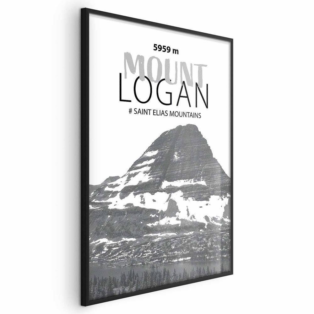 Plakat - Majestatyczny szczyt górski Mount Logan korona gór pejzaż górski