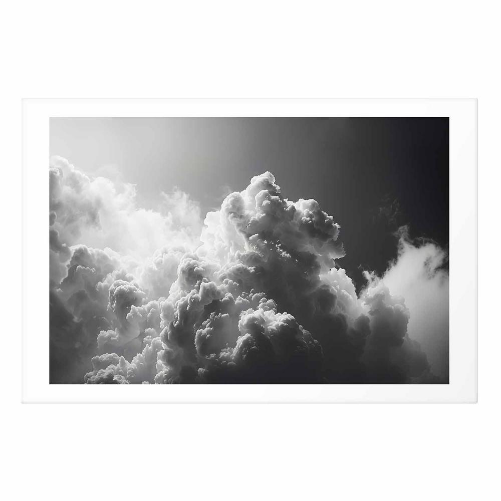 Plakat - Nadzwyczajne zjawisko: Słońce rozświetlające ciemne chmury