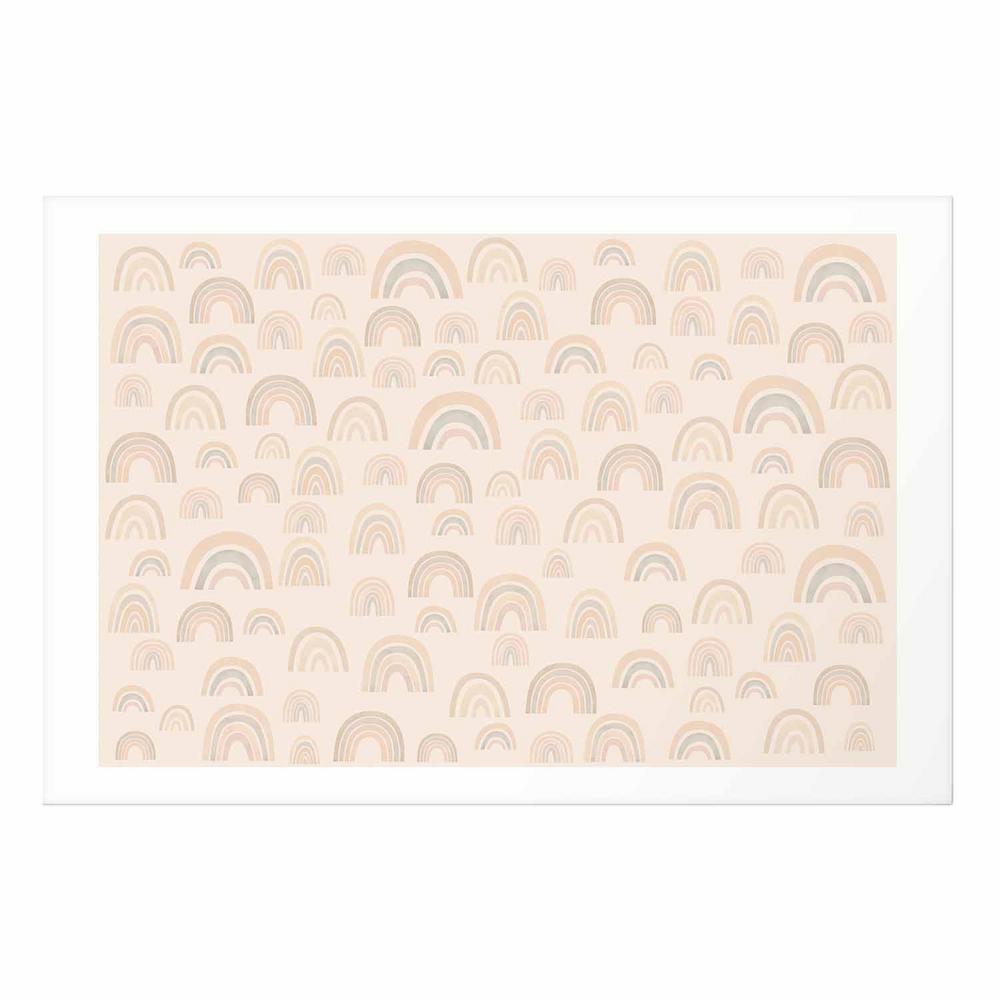 Plakat - Pastelowe tęcze