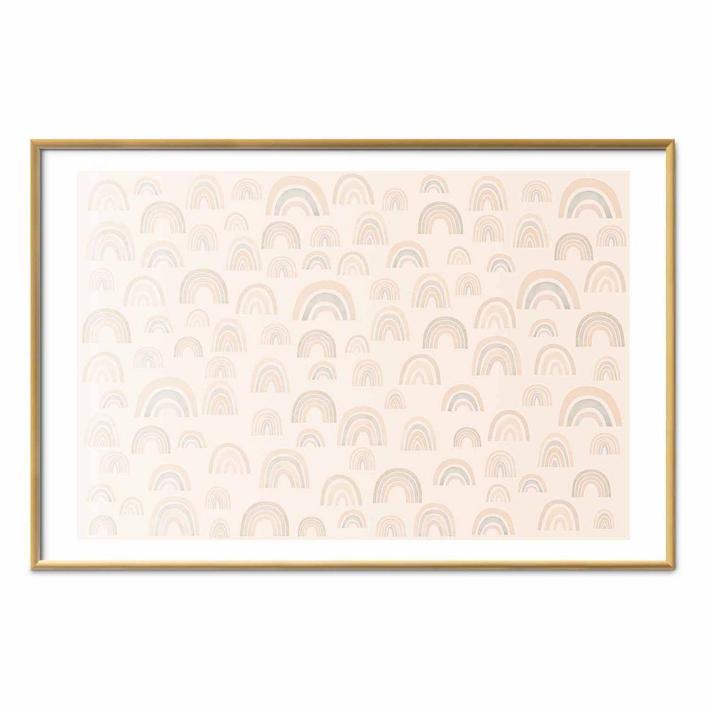 Plakat - Pastelowe tęcze