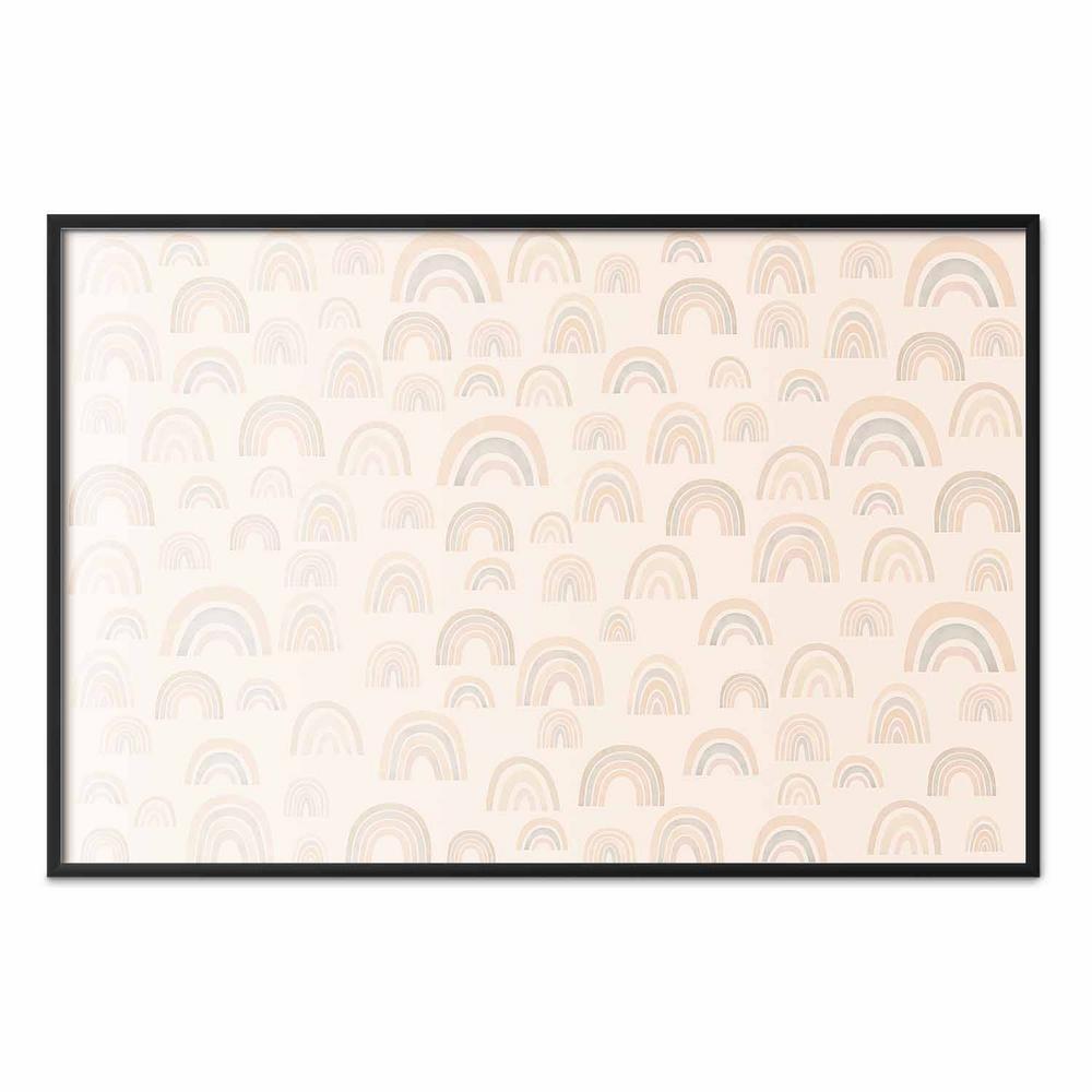 Plakat - Pastelowe tęcze