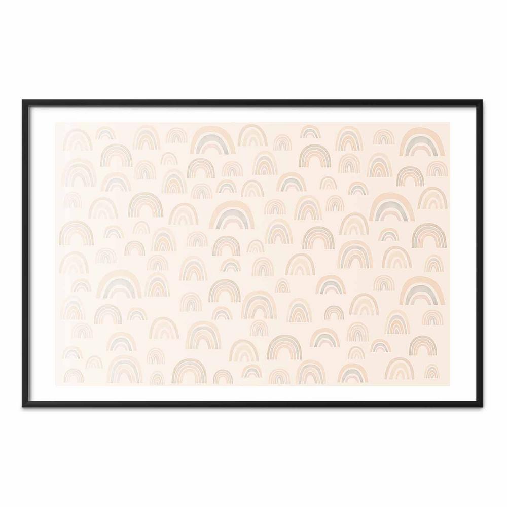 Plakat - Pastelowe tęcze