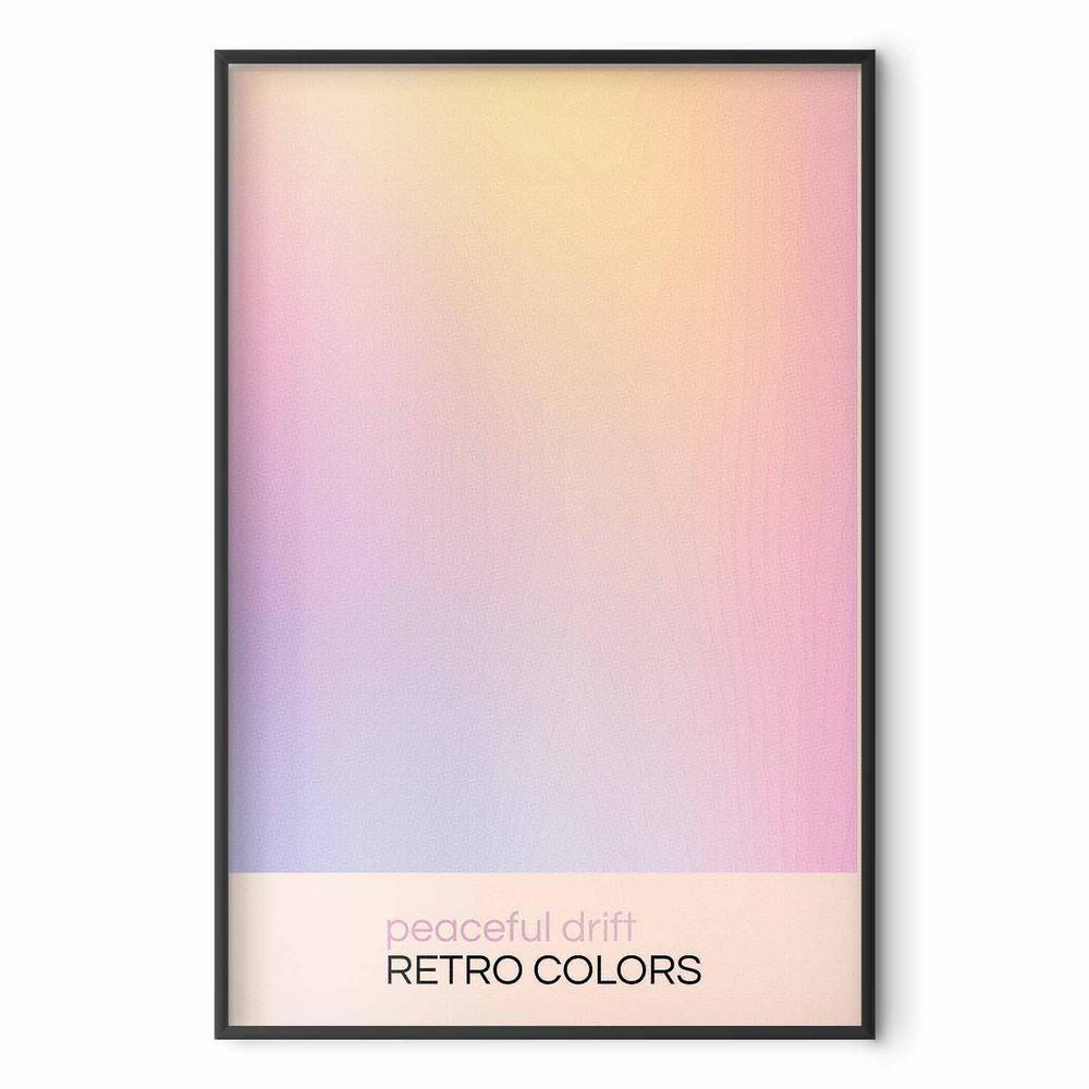 Plakat - Peaceful Drift - Delikatne pastelowe odcienie tworzące harmonijną całość