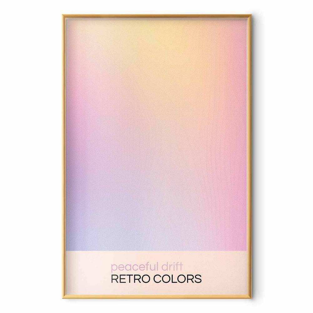 Plakat - Peaceful Drift - Delikatne pastelowe odcienie tworzące harmonijną całość