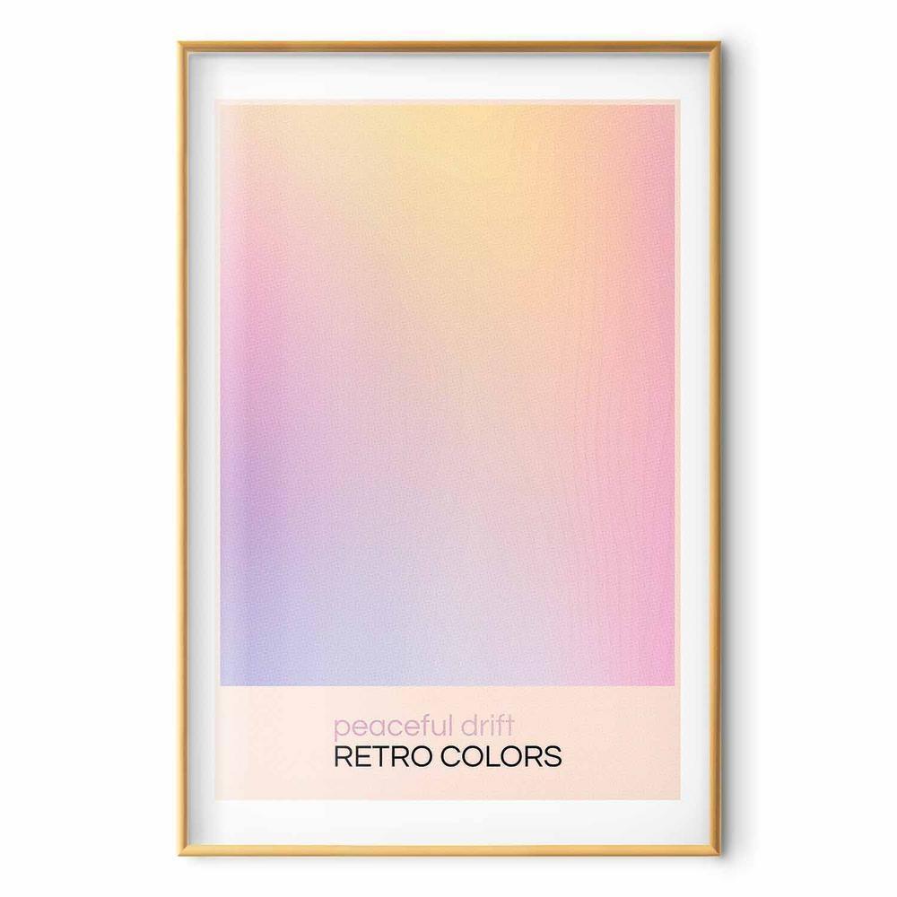 Plakat - Peaceful Drift - Delikatne pastelowe odcienie tworzące harmonijną całość