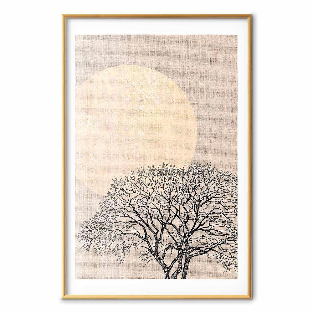 Plakat - Poranna pełnia księżyca