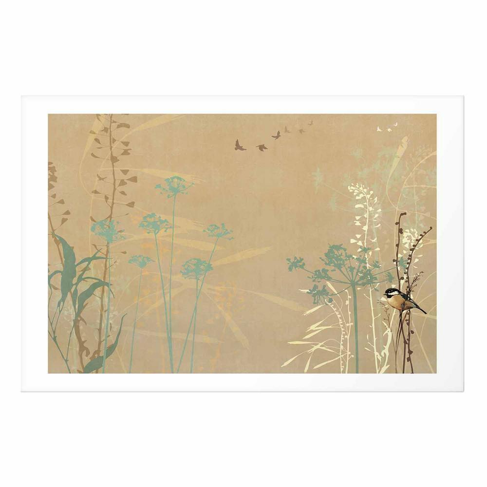 Plakat - Ptaszek na łące