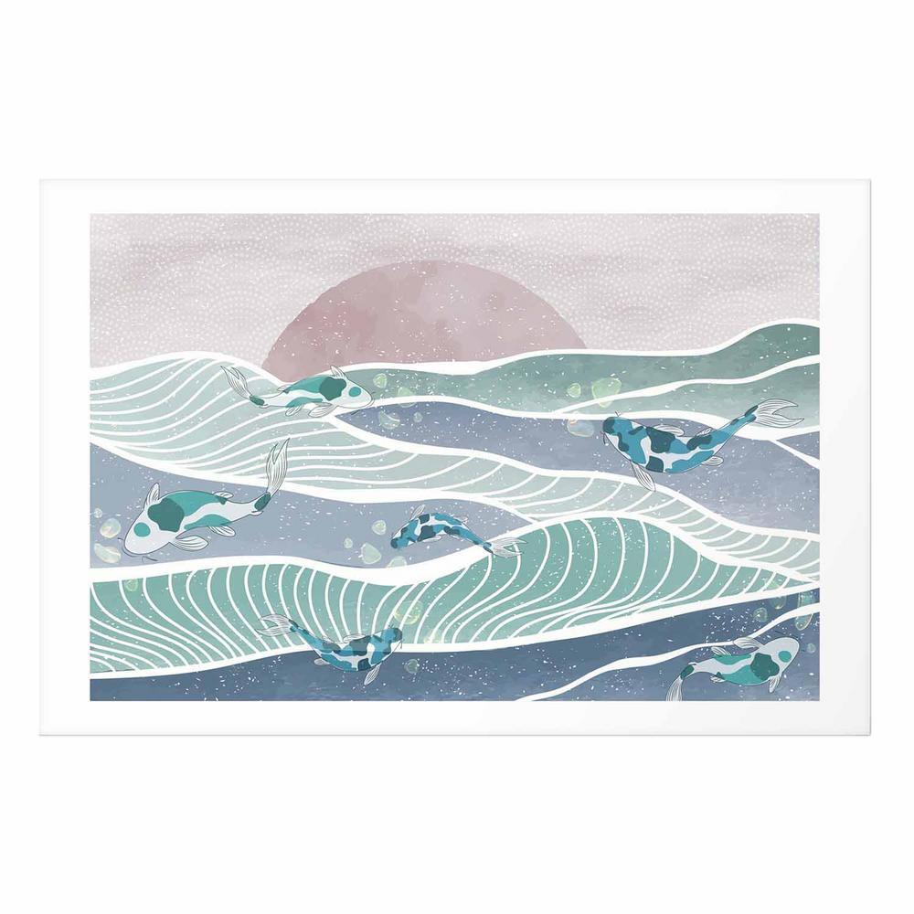 Plakat - Ryby na falach