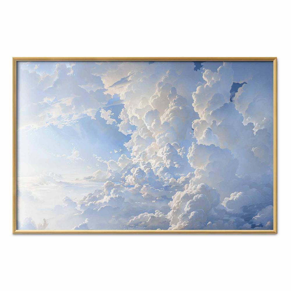 Plakat - Słońce odkrywające tajemnice chmur: Spektakularne obrazy na niebie