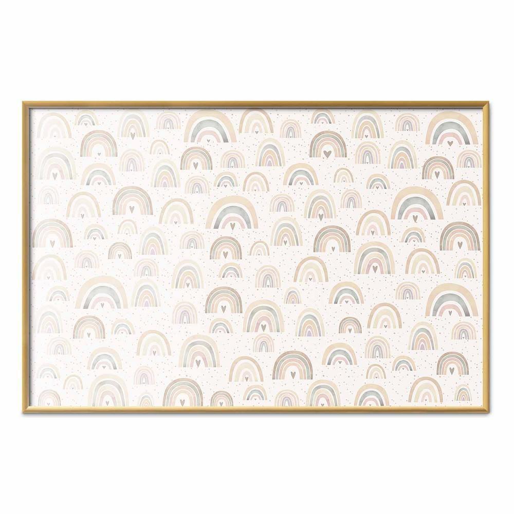 Plakat - Tęcze i serca