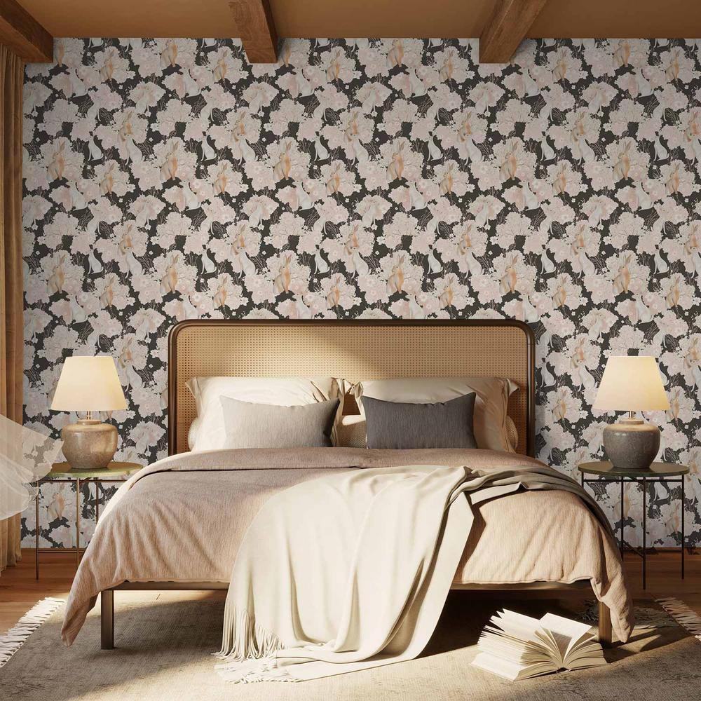 Tapeta - Białe i beżowe zające