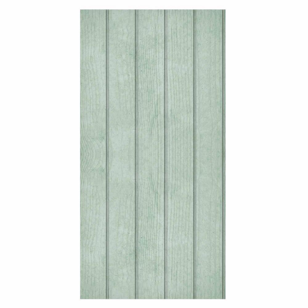 Tapeta - Delikatne Drewno - pionowe pasy w pastelowym odcieniu zieleni