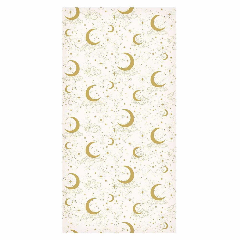 Tapeta - Księżycowe Noce - delikatne księżyce i chmury w ciepłej tonacji