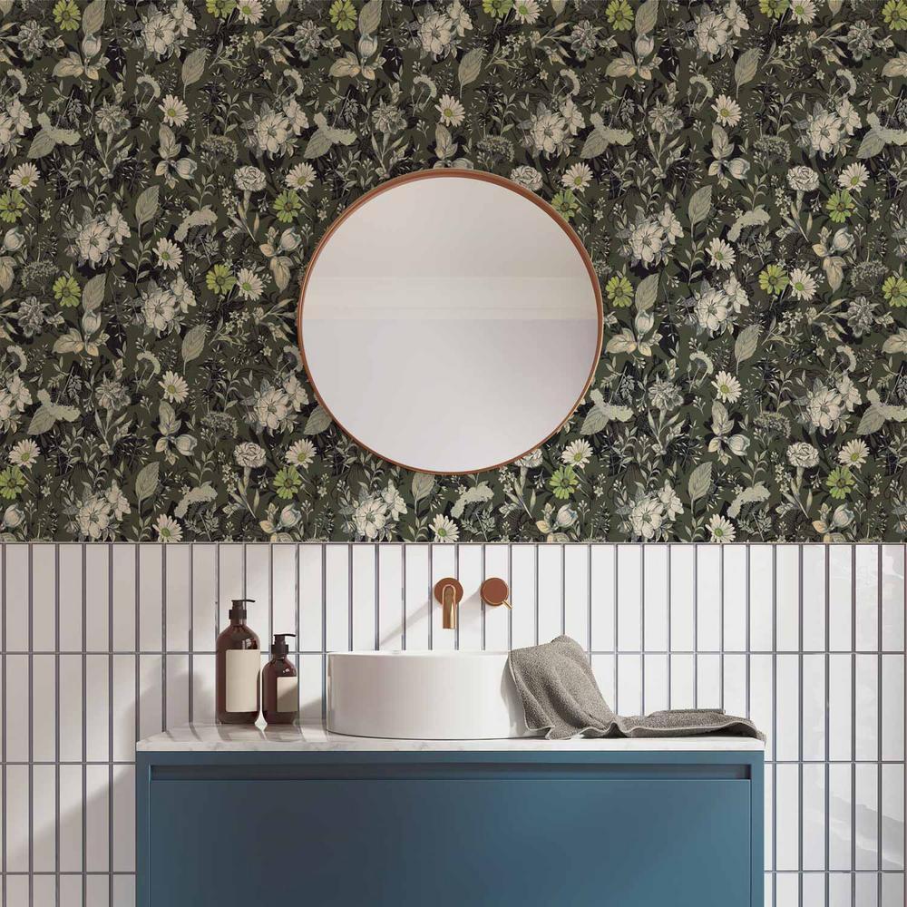 Tapeta - Pachnące kwiaty i zioła - zielony