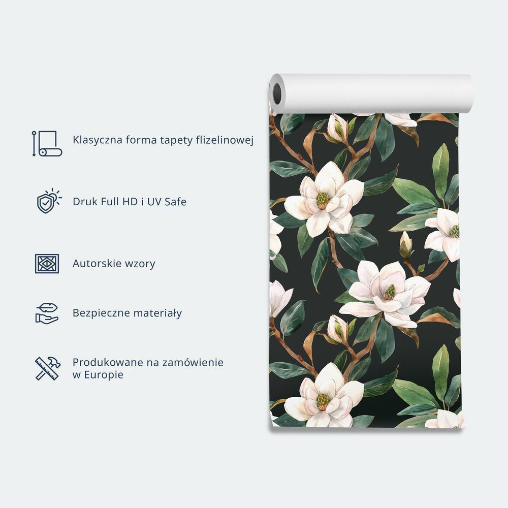 Tapeta - Pastelowe ptaki - delikatny wzór w biało-szare czaple na jasno-różowym tle - obrazek 9