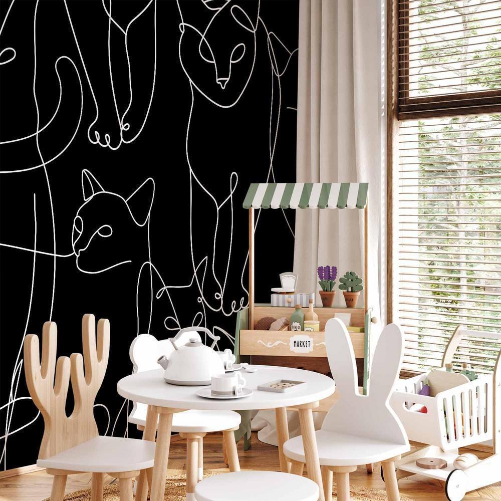 Fototapeta - Kocie zwyczaje - pierwszy wariant