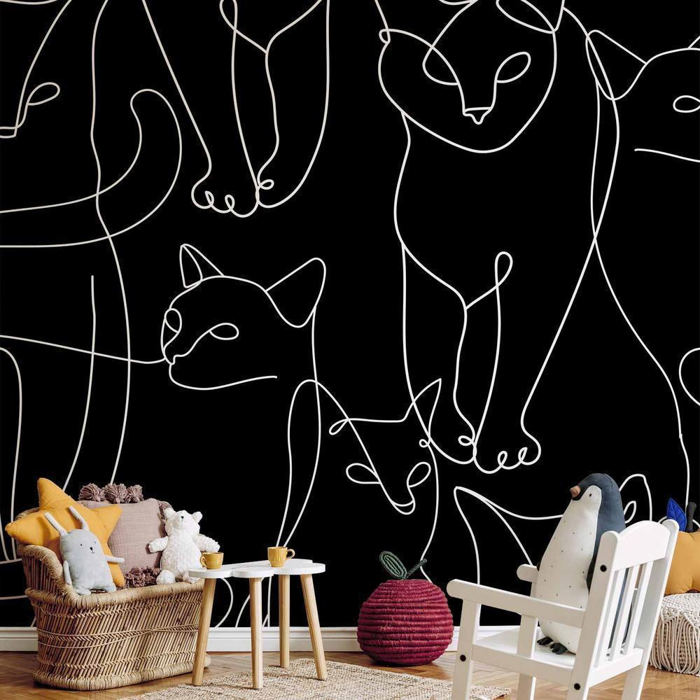 Fototapeta - Kocie zwyczaje - pierwszy wariant