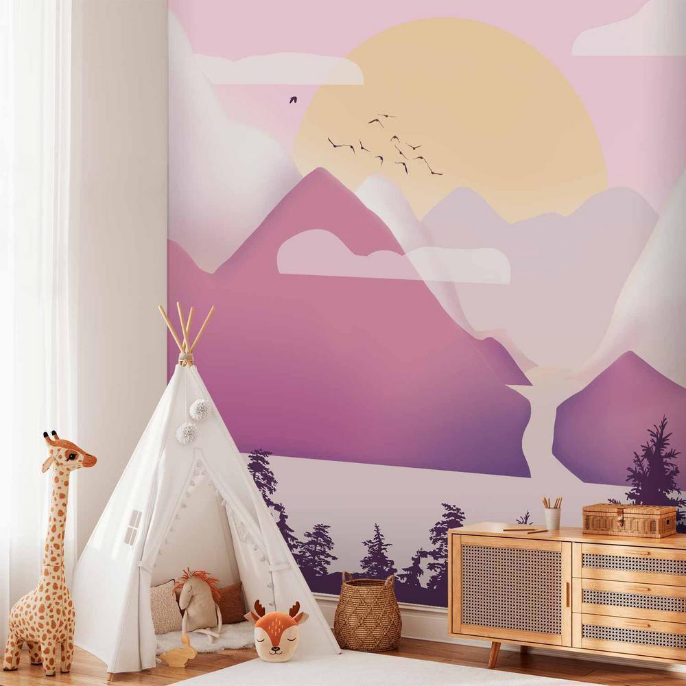 Fototapeta - Krajobraz o zachodzie - trzeci wariant