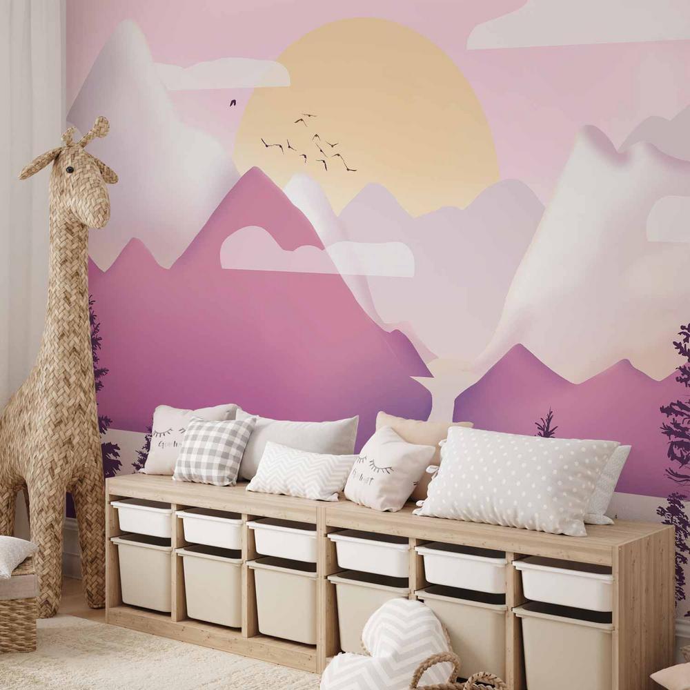 Fototapeta - Krajobraz o zachodzie - trzeci wariant