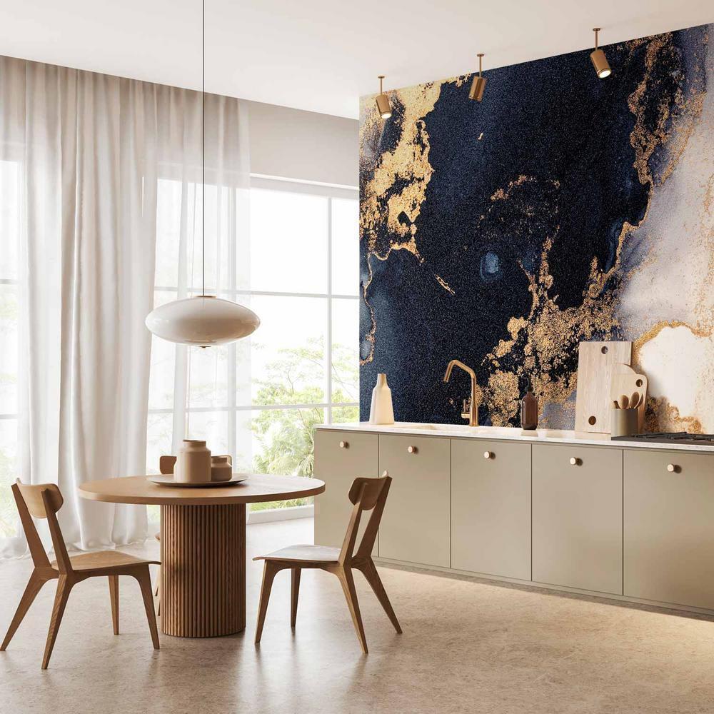 Fototapeta - Marmur i granat - abstrakcyjny teksturowany wzór inspirowany gwieździstym niebem