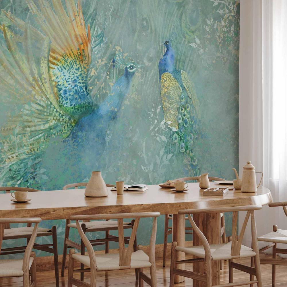 Fototapeta - Pawie w tańcu - trzeci wariant