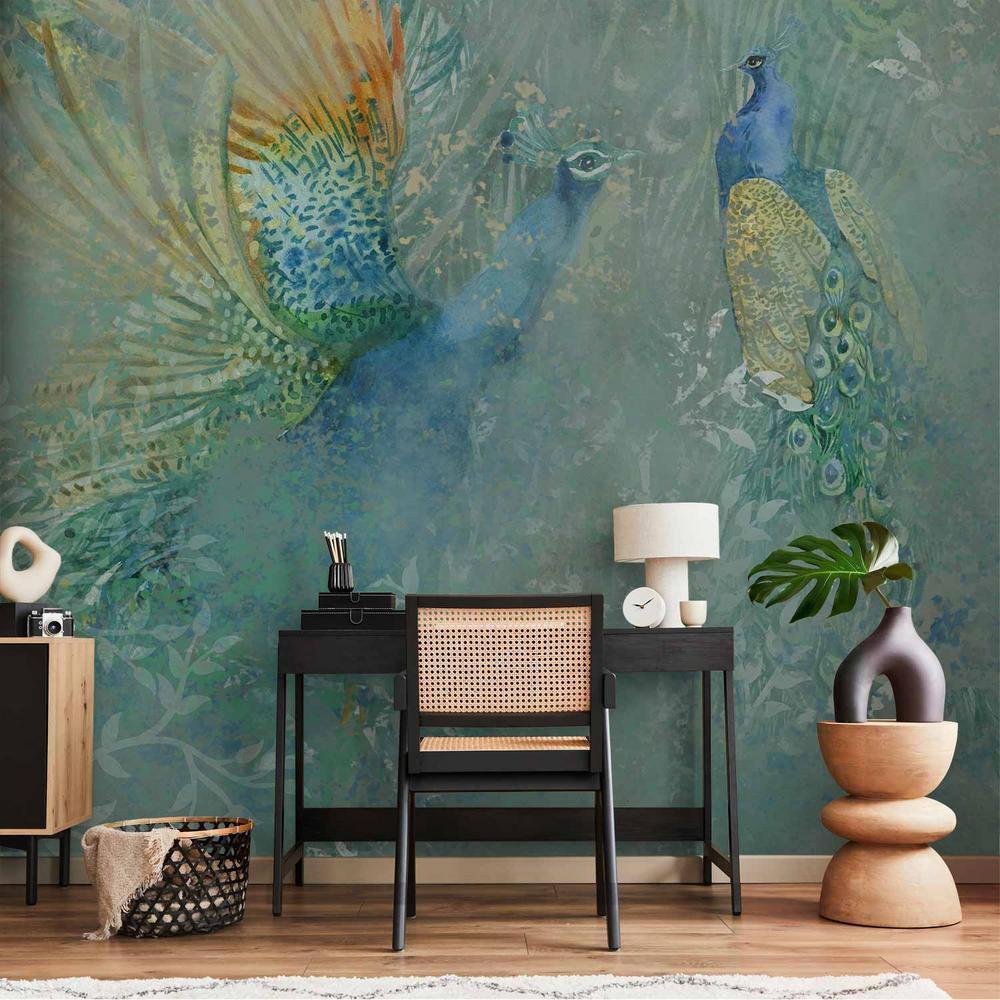 Fototapeta - Pawie w tańcu - trzeci wariant