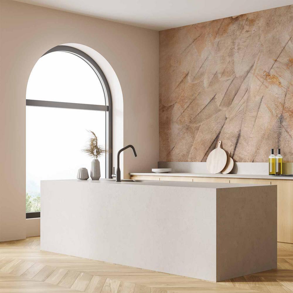 Fototapeta - Skrzydła ptaka - minimalistyczne zbliżenie na beżowe pióra z deseniem