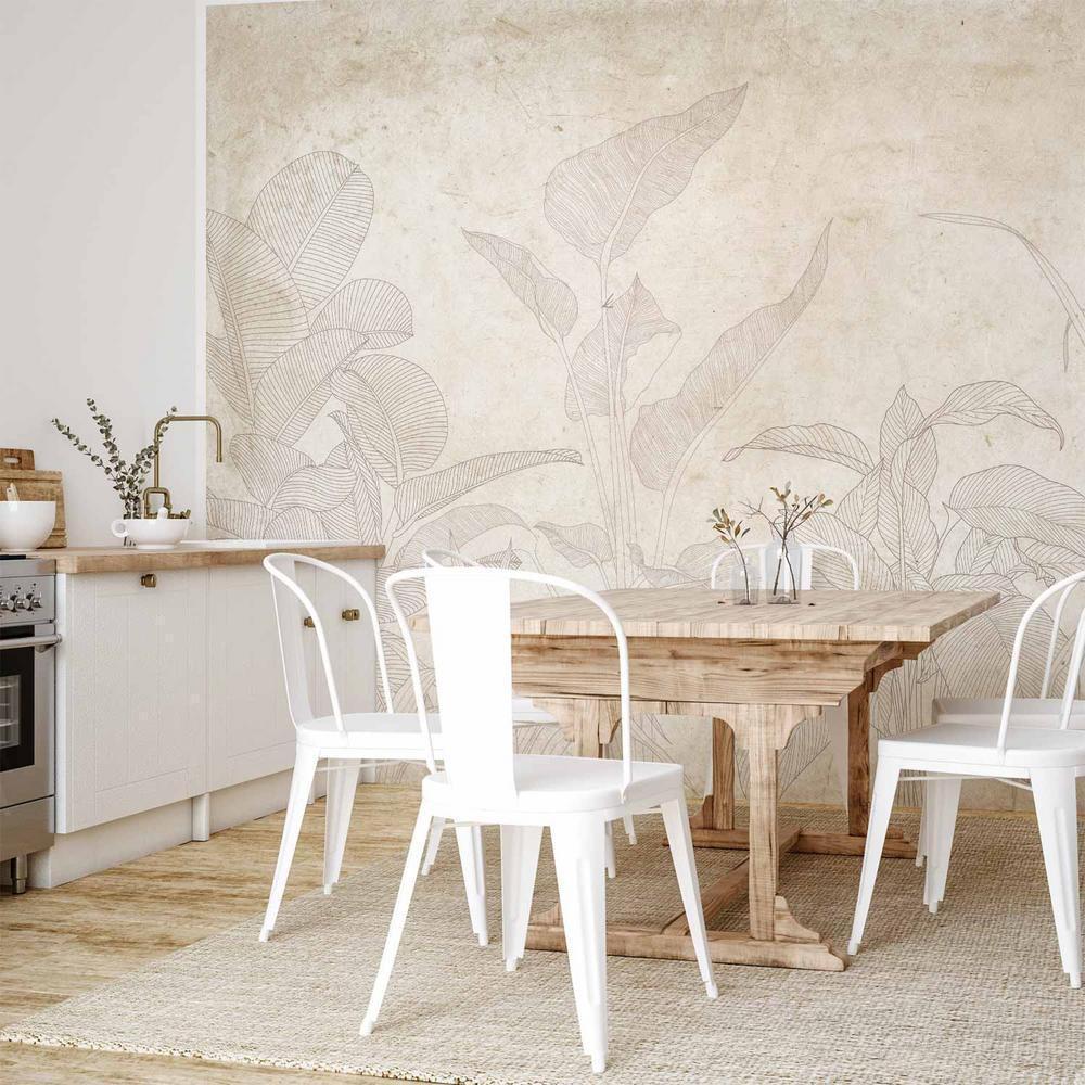 Fototapeta - Subtelne egzotyczne rośliny