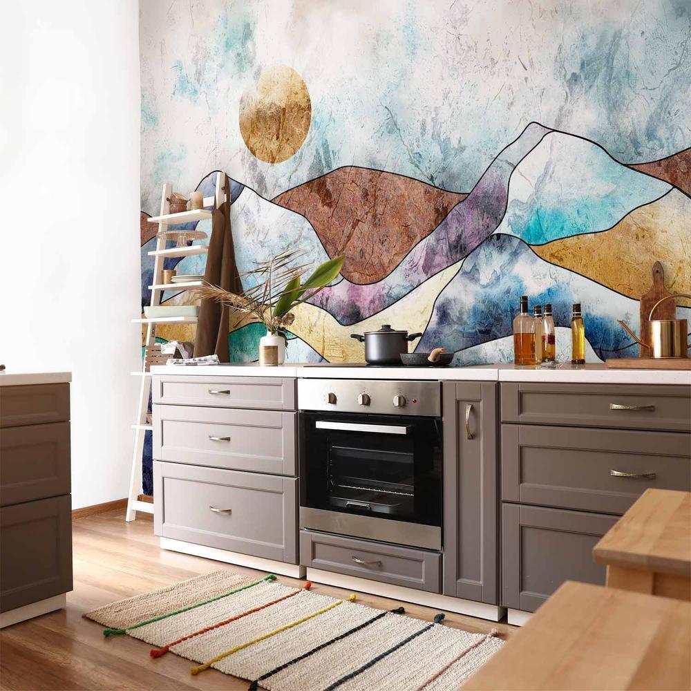 Fototapeta - Witrażowy krajobraz